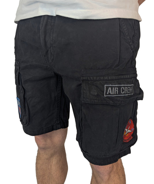 Alpha Industries Flying Tigers Shorts Black schwarz