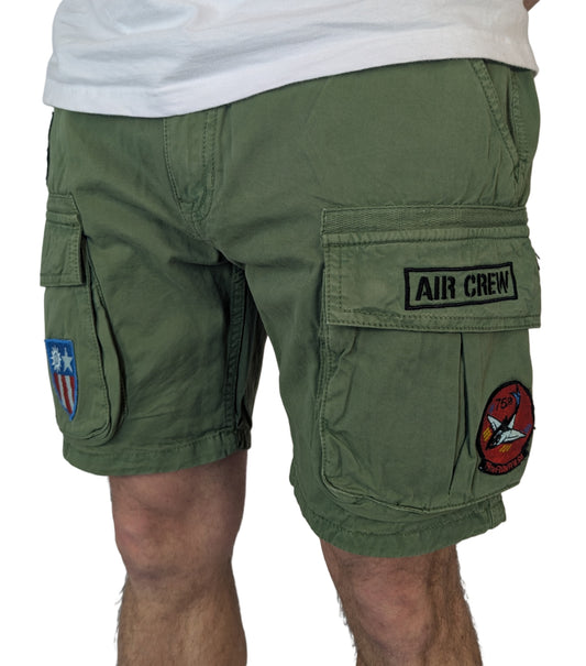 Alpha Industries Flying Tigers Shorts olive grün