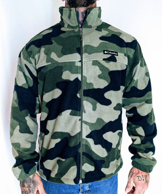 Columbia Fleecejacke Steens Mountain schwarz grün Tarn camo Herren