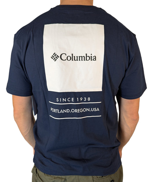 COLUMBIA SPORTSWEAR Barton Springs SS TEE T-Shirt - Blue Blau