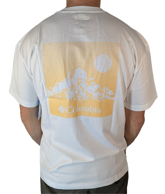 COLUMBIA SPORTSWEAR Black Butte SS TEE T-Shirt - White Weiß