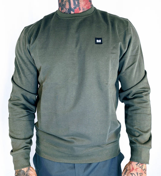WEEKEND OFFENDER Ferrer Sweatshirt Pulli olive Herren