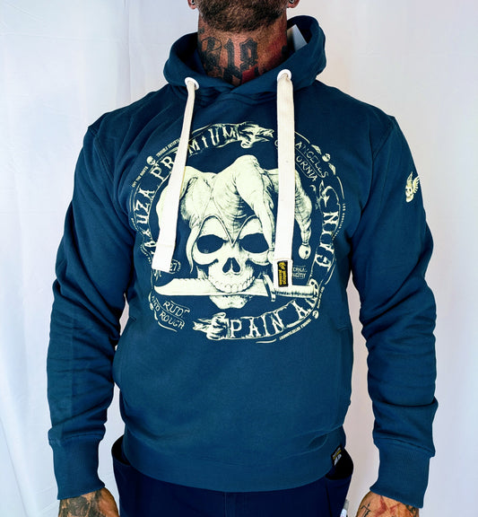 Yakuza Premium Sweatshirt YP 3924 blau weiß Kapu