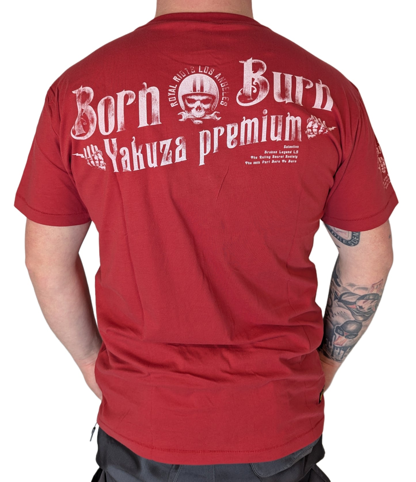 Yakuza Premium Herren T-shirt 3806 rot weiß