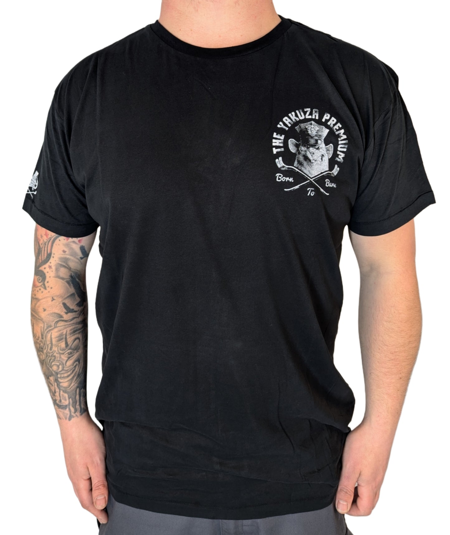 Yakuza Premium Herren T-shirt 3807 schwarz weiß