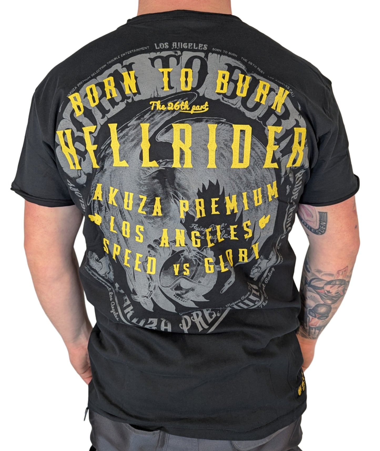 Yakuza Premium Herren T-shirt 3817 schwarz weiß