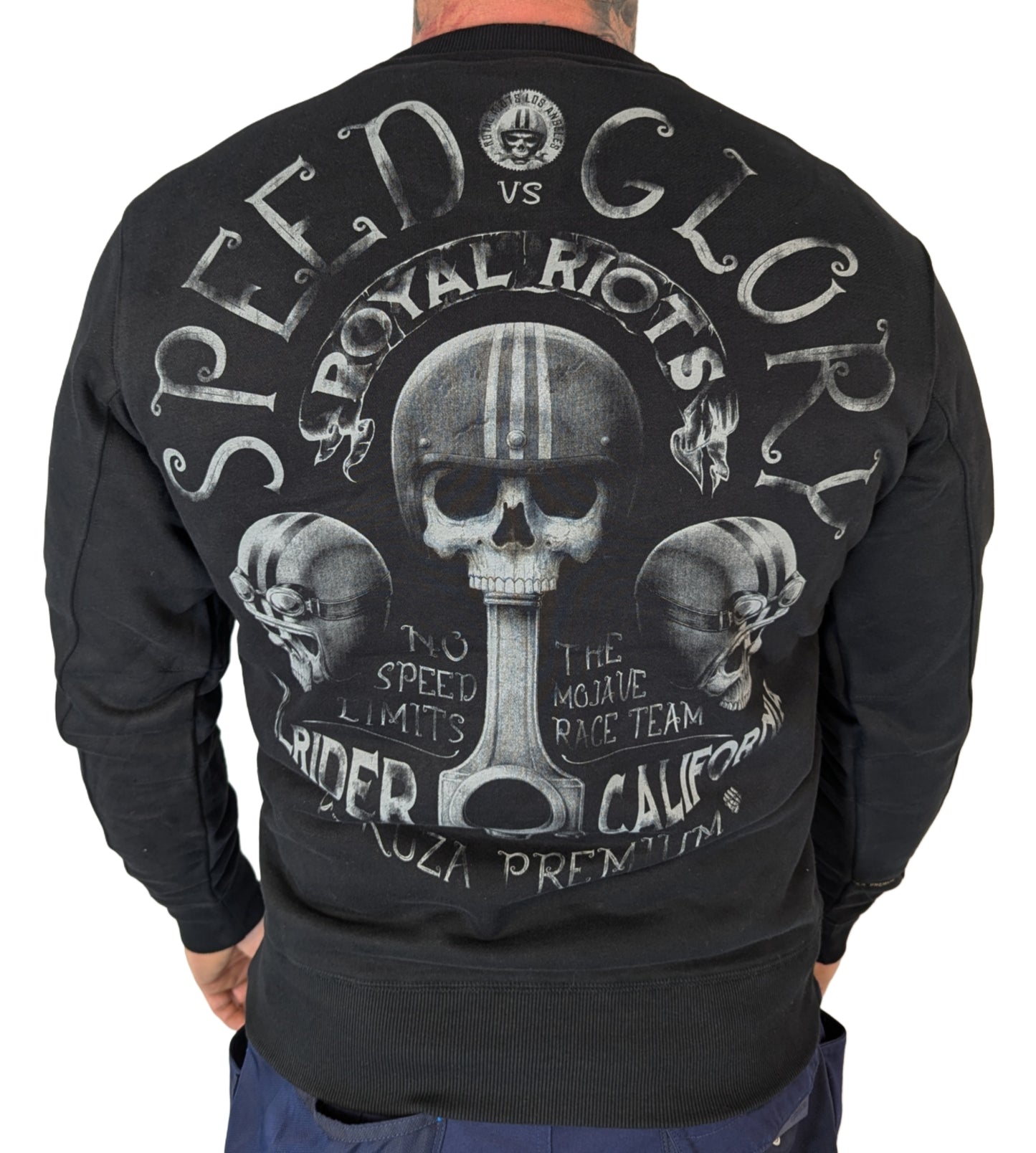 Yakuza Premium Sweatshirt YP 3721 schwarz grau