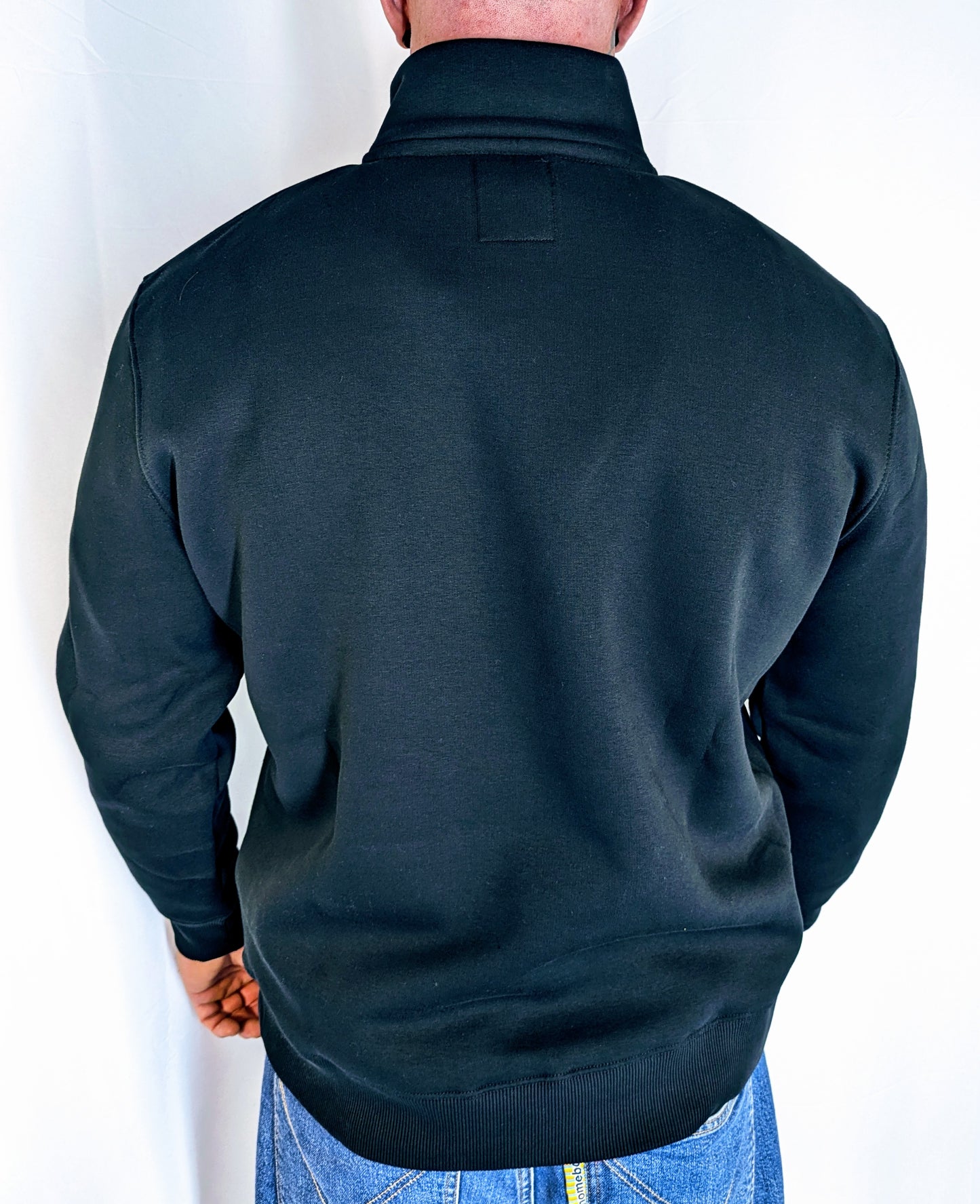 Alpha Industries Sweatshirt Herren small Logo Stehkragen schwarz 108308 Basic