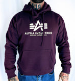 Alpha Industries Sweatshirt Kapu Basic Logo weinrot 178312