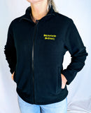 Sächsische Schweiz Jacke Fleece Damen schwarz