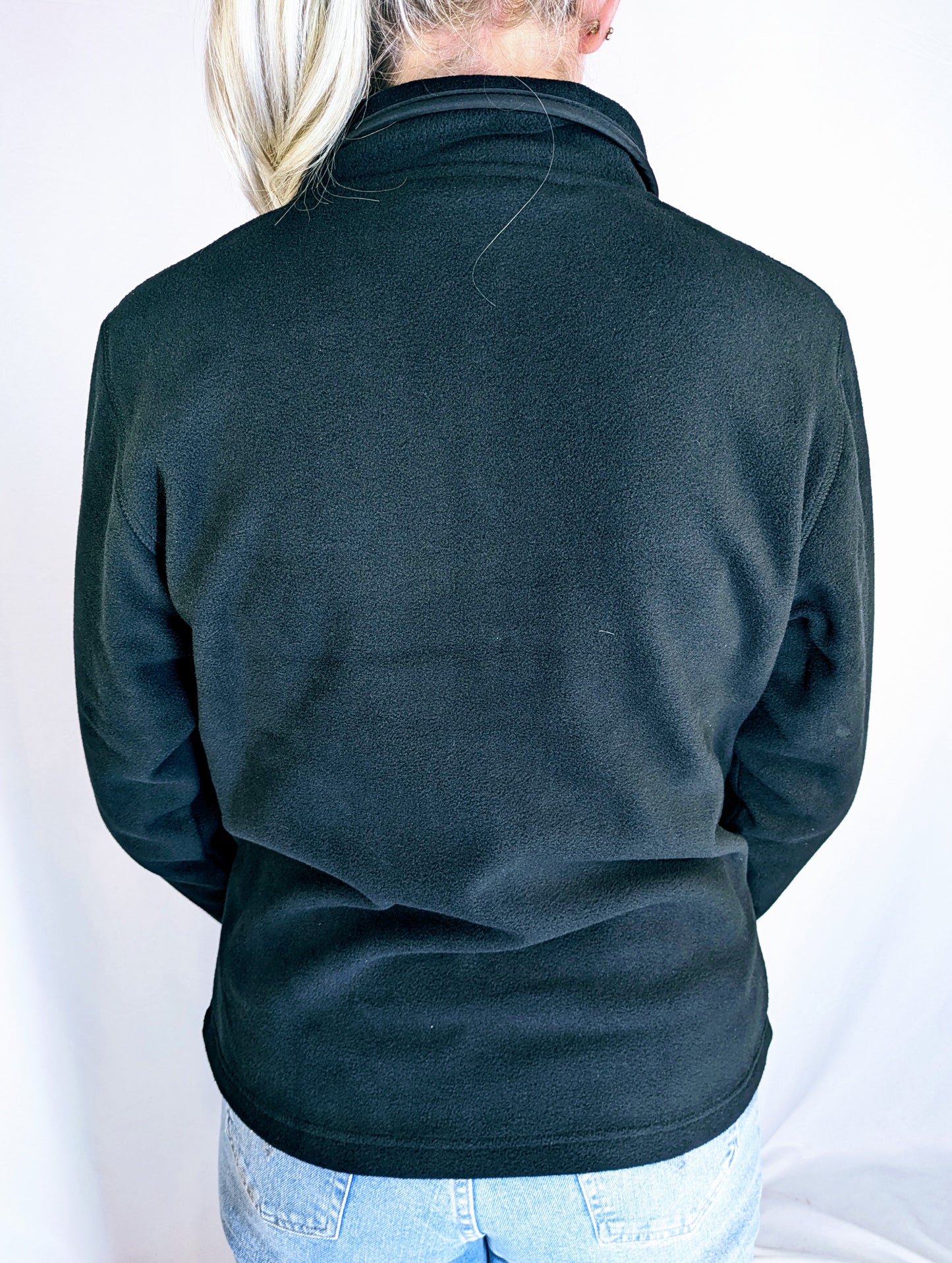 Sächsische Schweiz Jacke Fleece Damen schwarz