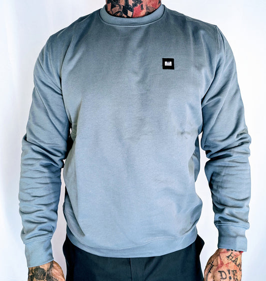 WEEKEND OFFENDER Ferrer Sweatshirt Pulli grau blau Herren