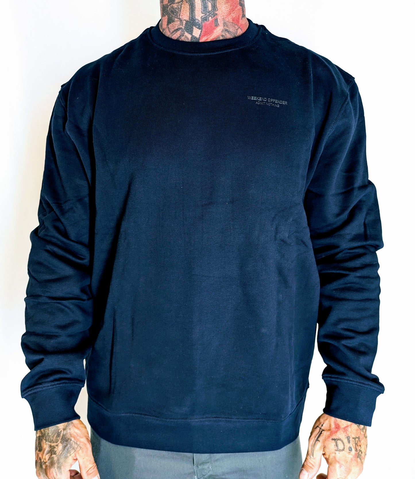 WEEKEND OFFENDER Harlem Sweatshirt navy Herren
