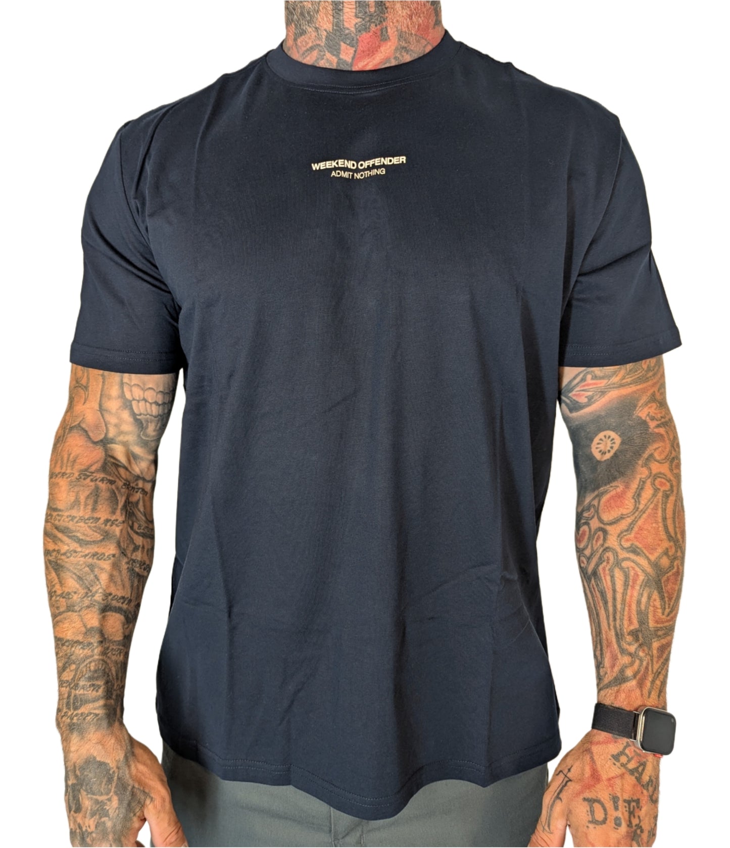 WEEKEND OFFENDER Millergrove T-Shirt - Navy