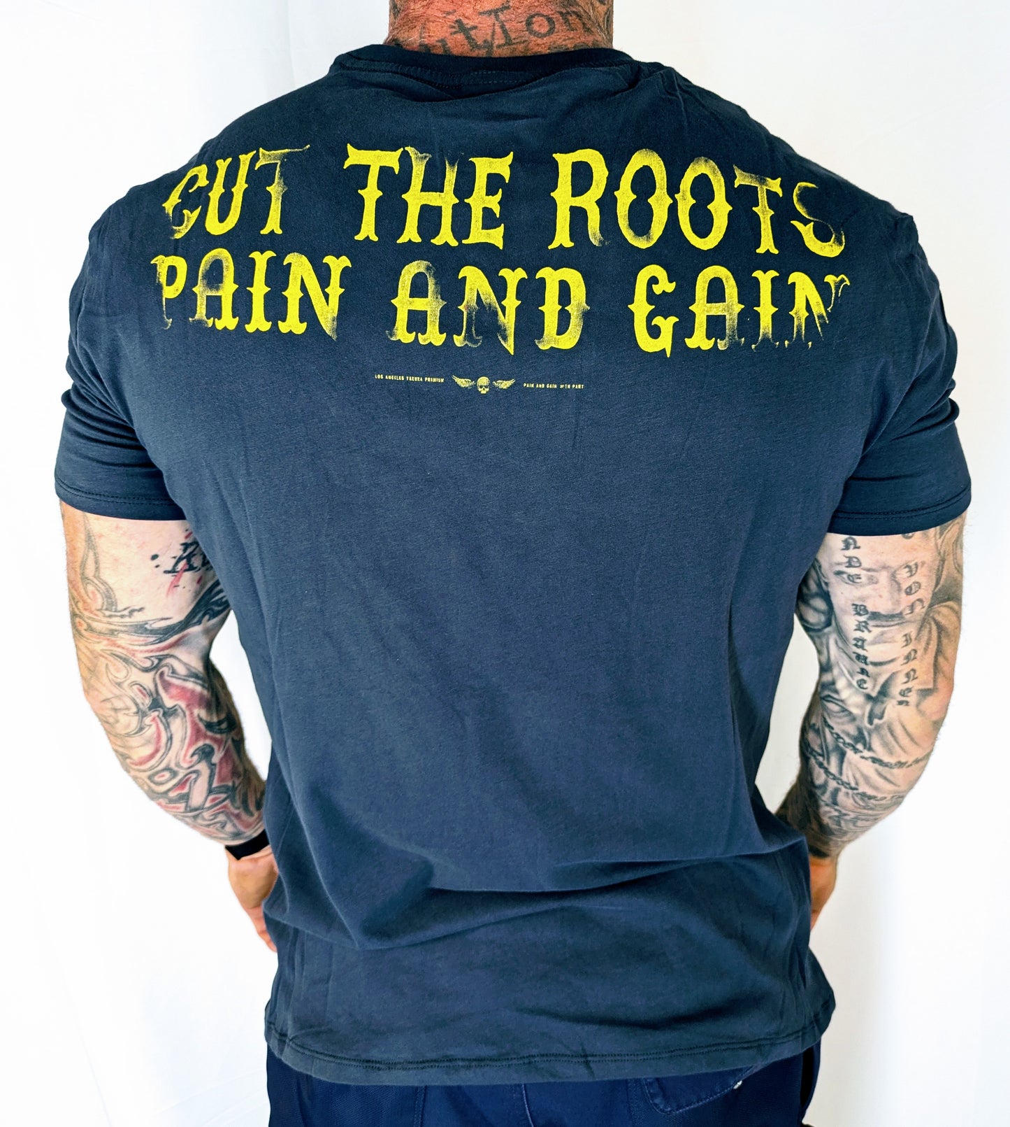 Yakuza Premium Herren T-shirt 3902 blau navy