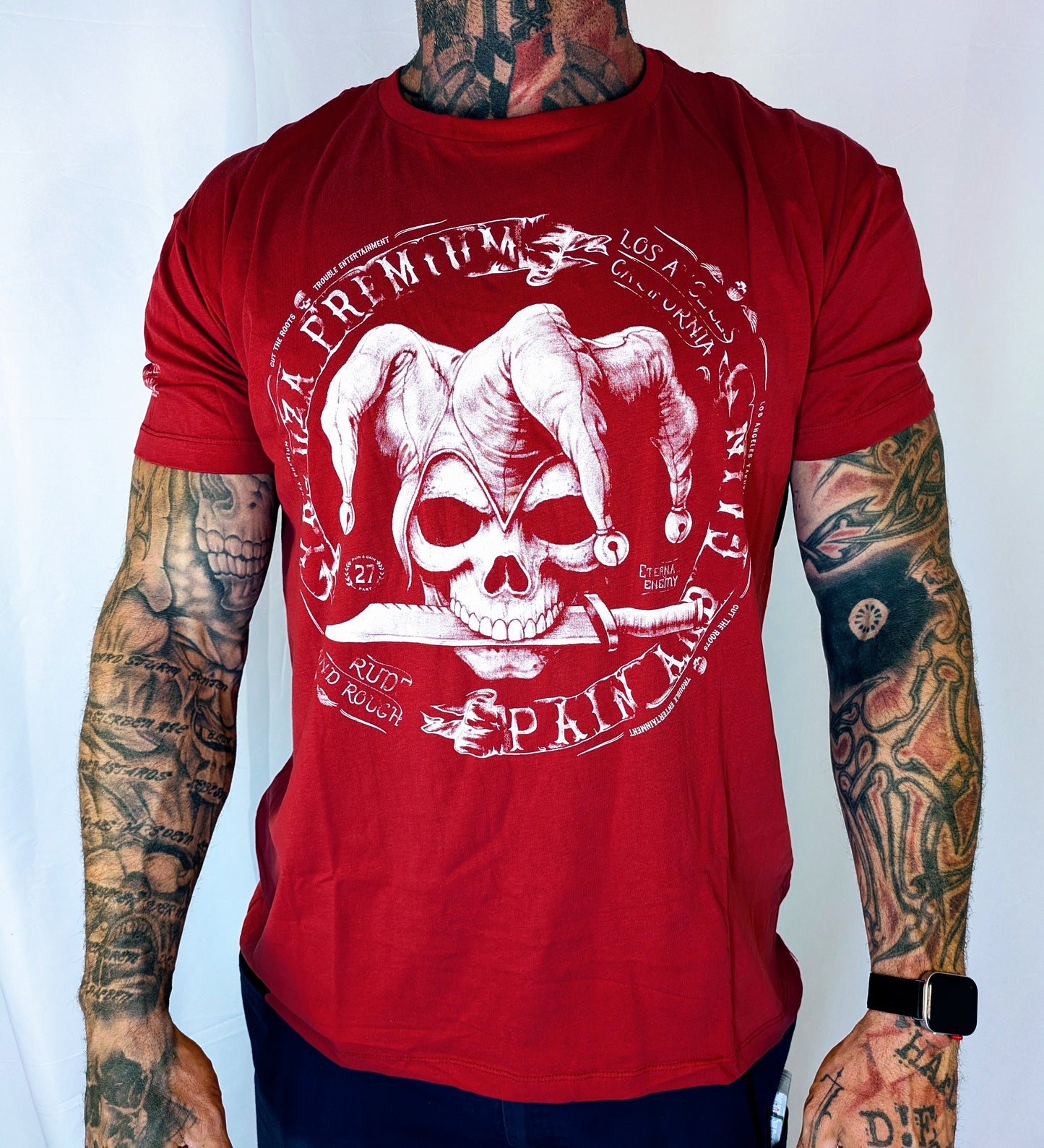 Yakuza Premium Herren T-shirt 3902 rot weiß