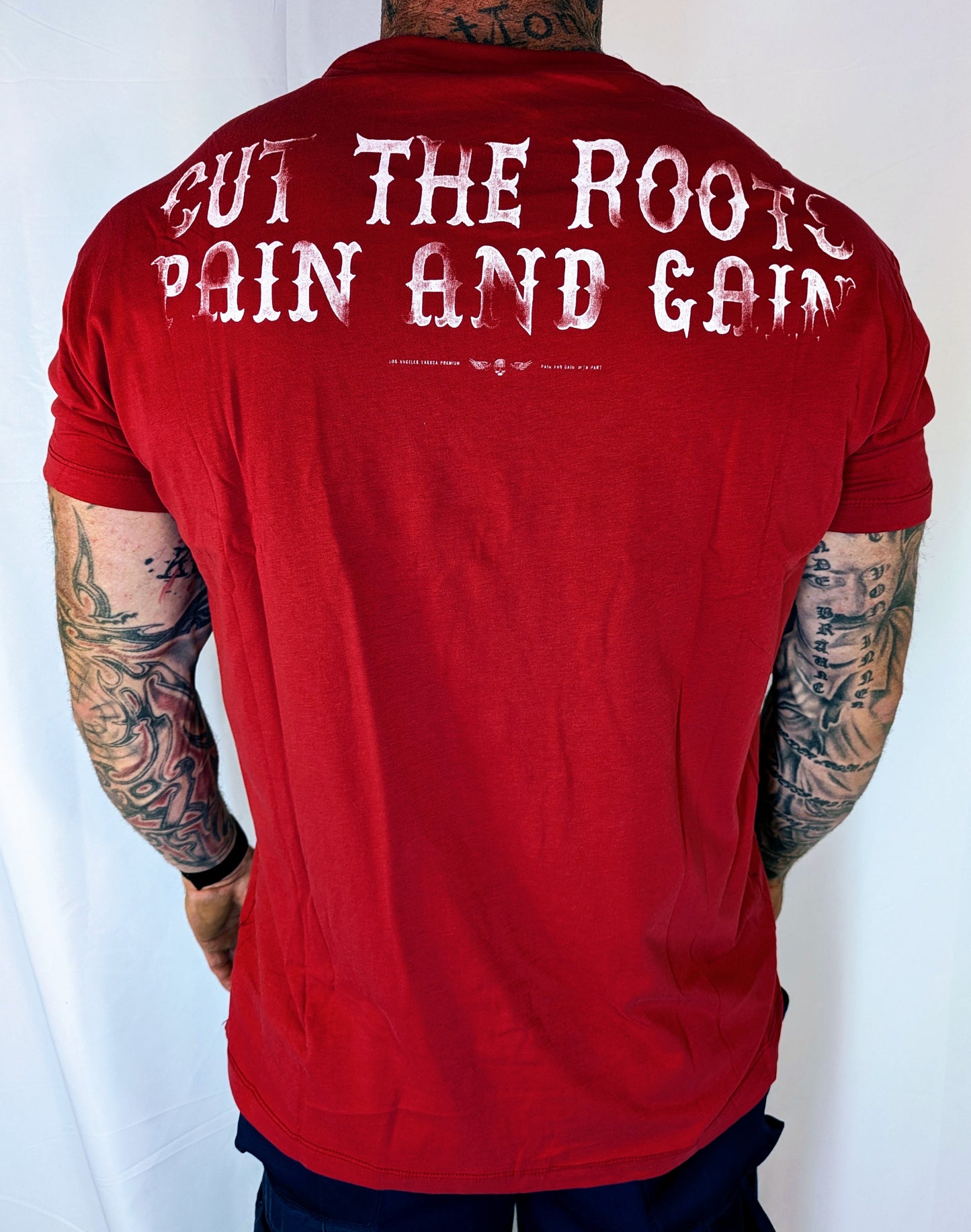 Yakuza Premium Herren T-shirt 3902 rot weiß