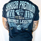 Yakuza Premium Herren T-shirt 3906 blau navy
