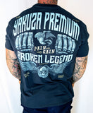 Yakuza Premium Herren T-shirt 3906 blau navy