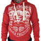 Yakuza Premium Sweatshirt YP 3822 rot weiß